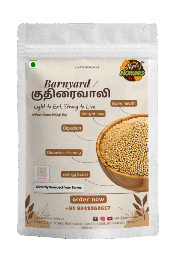 Kuthiraivali /Barnyard (Organic-Millet)