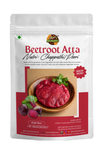 Delicious Beetroot Atta (Nutri-Chapathi/Puri)