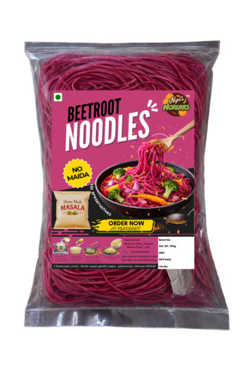 Beetroot Noodles {Dehydrated Vegetable infused}