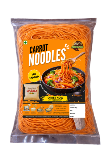 Carrot Noodles {Dehydrated Vegetable infused}