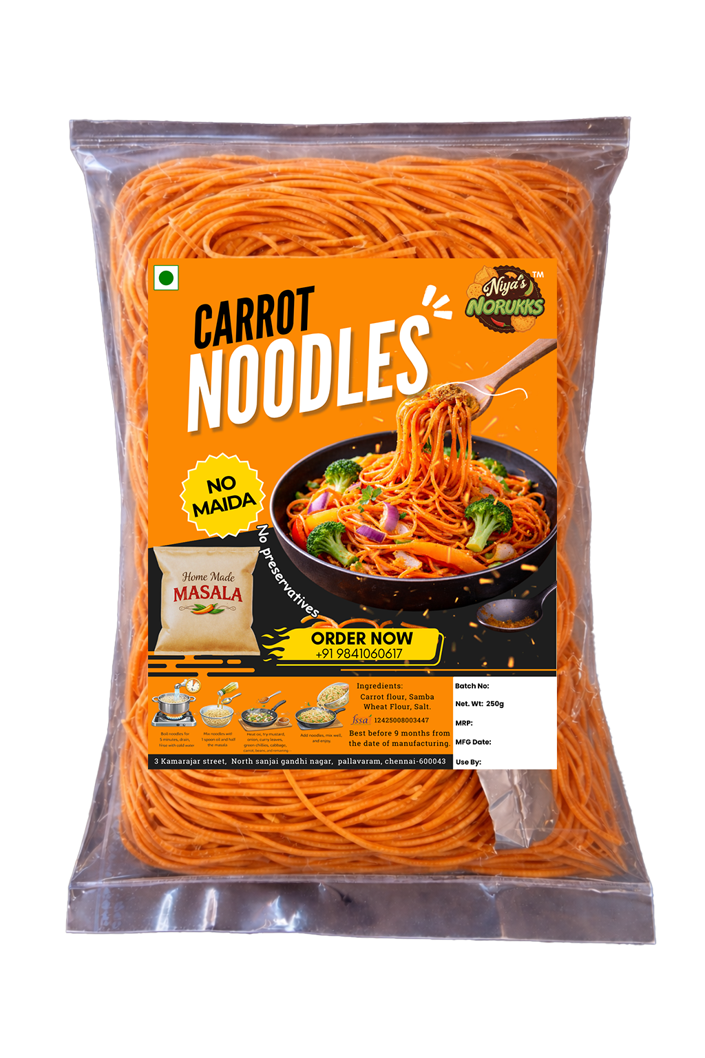 Carrot noodles 01